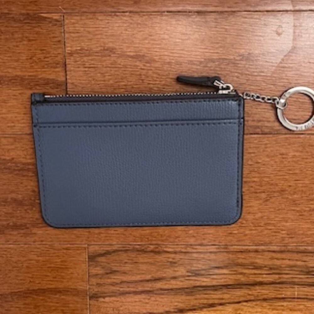 Henri Bendel Mini Leather Zip Coin Wallet - Picture 6 of 11